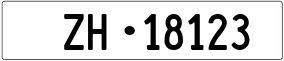 Trailer License Plate
